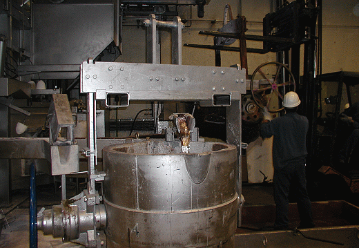 Pobieranie stopionego materiału 02